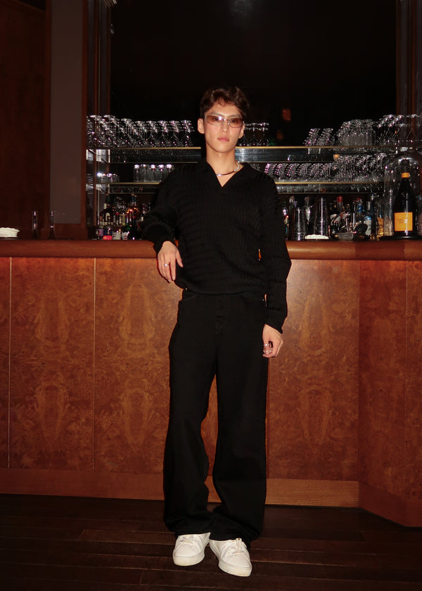 WIDE BLACK JEANS